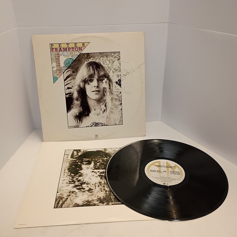 PETER FRAMPTON, "SOMETHIN'S HAPPENING", 1974 A&M RECORDS VINYL LP 12" RECORD